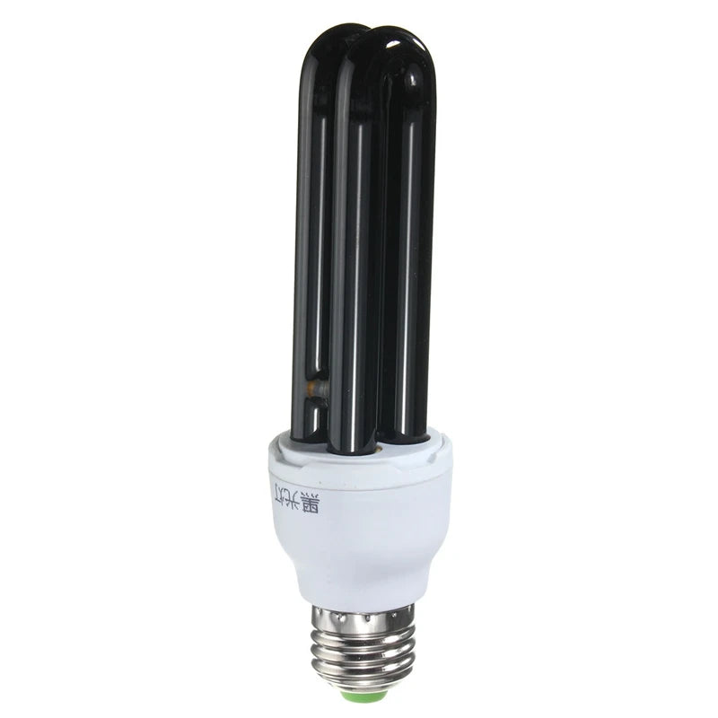 15W 20W 30W 40W E27 UV Light Bulb AC220V  Straight Low Energy Ultraviolet Fluorescent Black Light CFL Violet  Detection Lamp