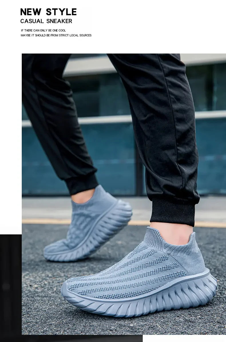 Men's One Foot Walking Shoes Anti Slip Running Shoes, Breathable Thick Soled Shoe Lightweight Fitness Casual Sneakers for Women