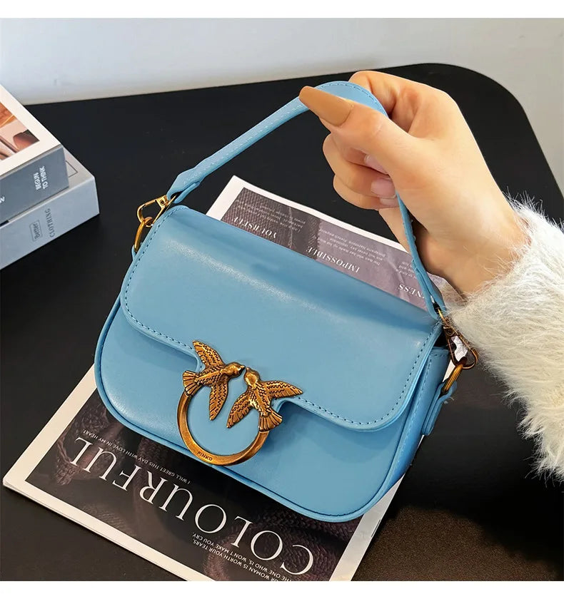 Ladies' Handbag, Swallow Bag, High-end, Fashionable, Versatile, Single Shoulder Crossbody Bag, Small Square Bag, Commuting Bag
