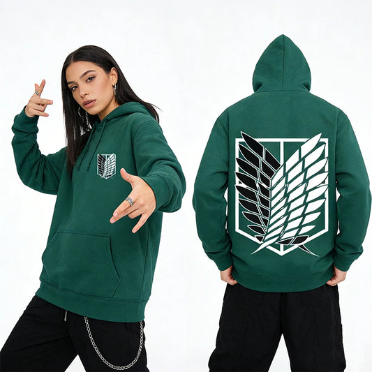 2026 Attack on Titan Men's Hoodie Anime Hoodies Men and Women Streetwear Pullover Harajuku Shingeki No Kyojin Hoodies Sweatshirt