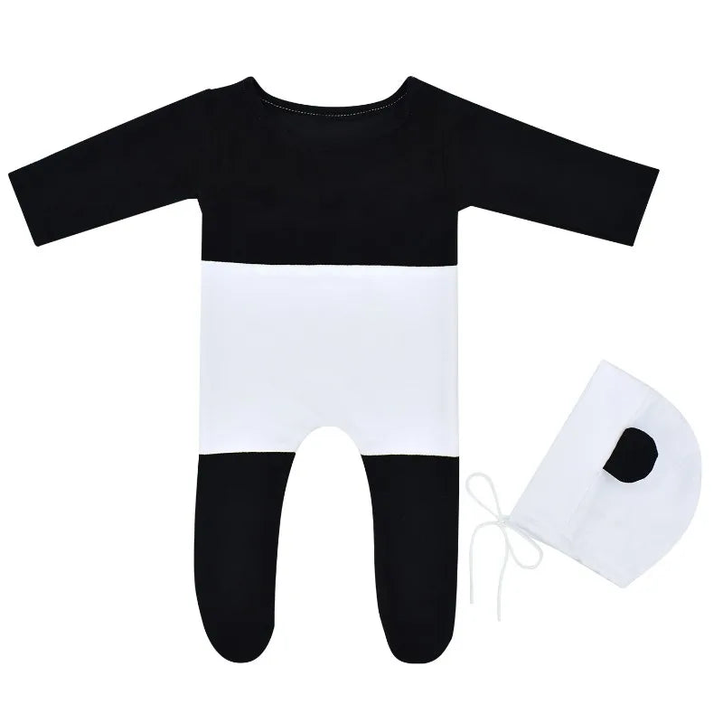 Baby Outfit  Newborn Photography Romper Panda Bear Baby  Sets Photography Clothing