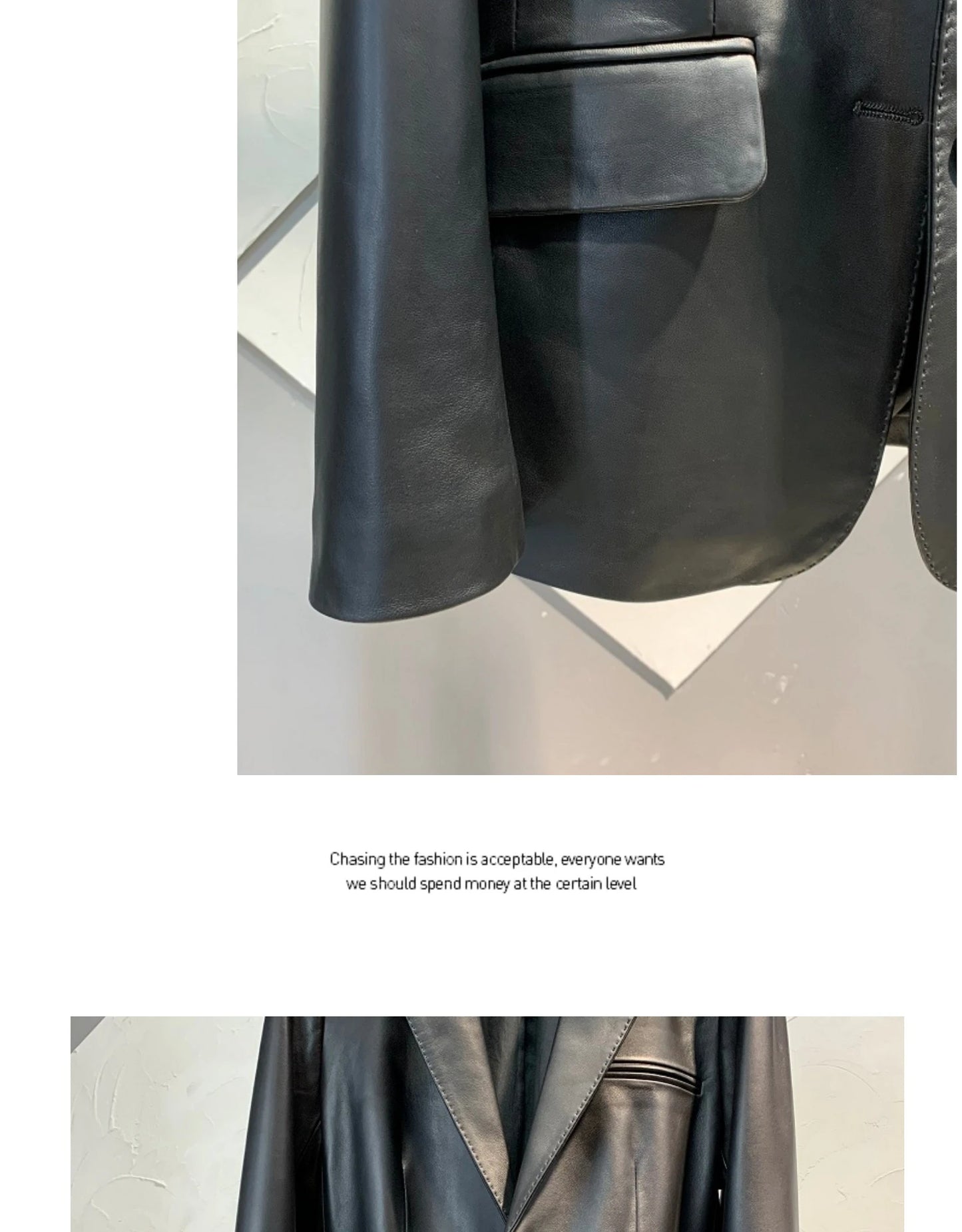 Real Sheepskin Jacket Women Spring Autumn Genuine Leather Jackets Slim Single-breasted Leather Coat Casual Jaqueta Feminina SGG