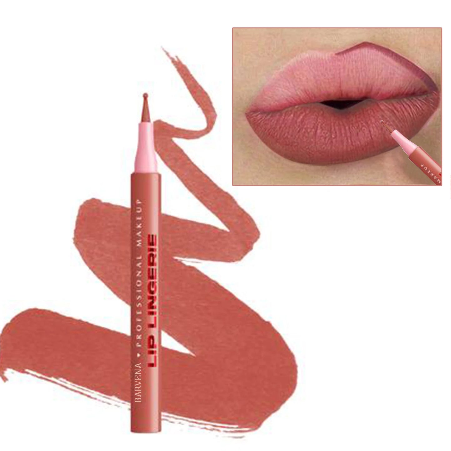 12 color matte lipliner lipstick lip pencil long-lasting waterproof, sweat proof, non dry cosmetics women's cosmetic pen