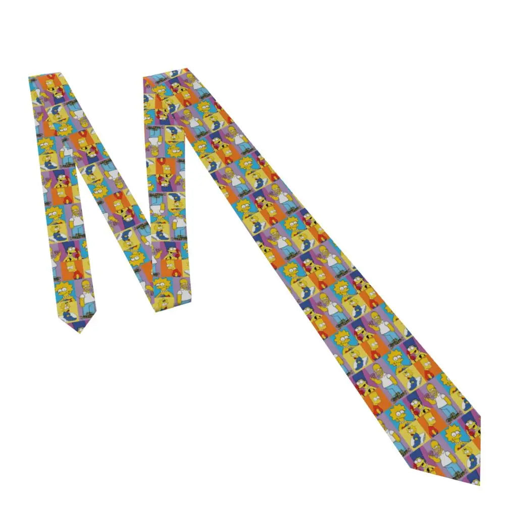 Personalized The S-Simpsones Homer Neck Ties Men Formal Silk Wedding Neckties