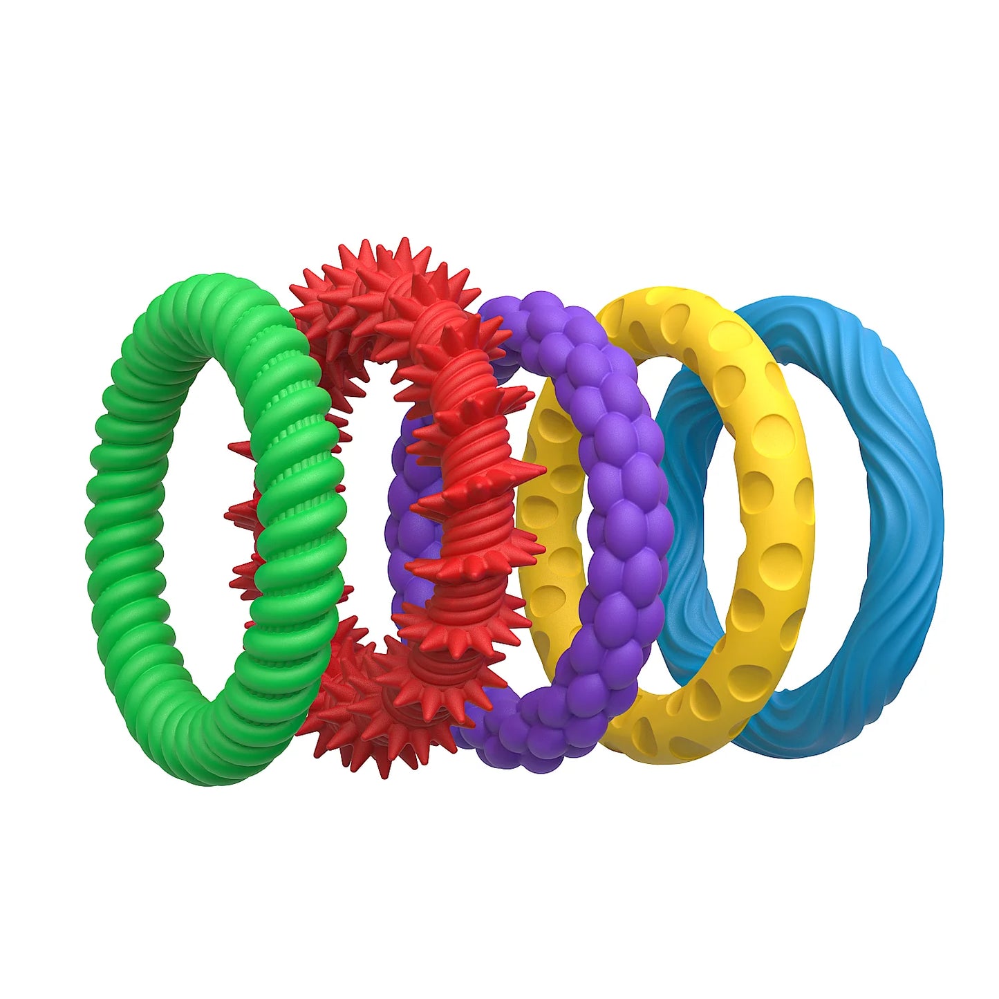 Silicone Sensory Strip Fidget Toys Kids Autism Decompression Calming Fidgeting Toy Adults Stress Desk Anxiety Relief Sensory Toy