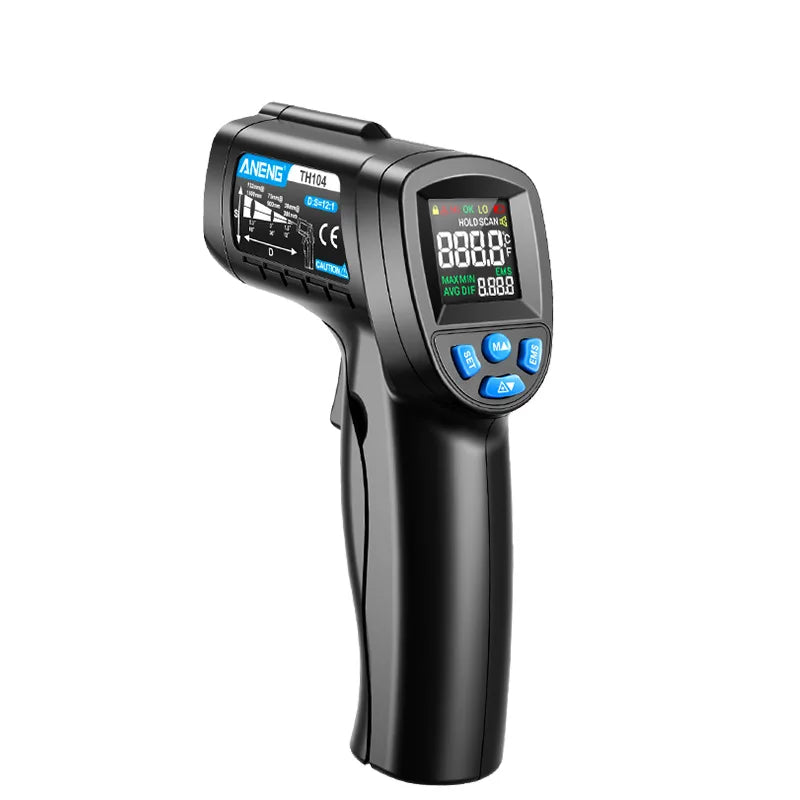 Infrared Thermometer Handheld Laser Temperature Meter Industrial High Precision Temperature Measuring Gun Meter Pyrometer Tool