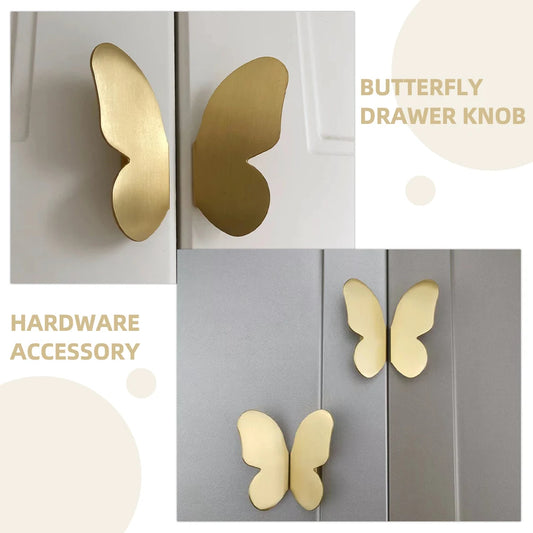 Furniture Hardware Butterfly Shape Cabinet Door Pulls Handle Dresser Pull Handles Cabinet Drawer Knobs Accessories Hardware Tool