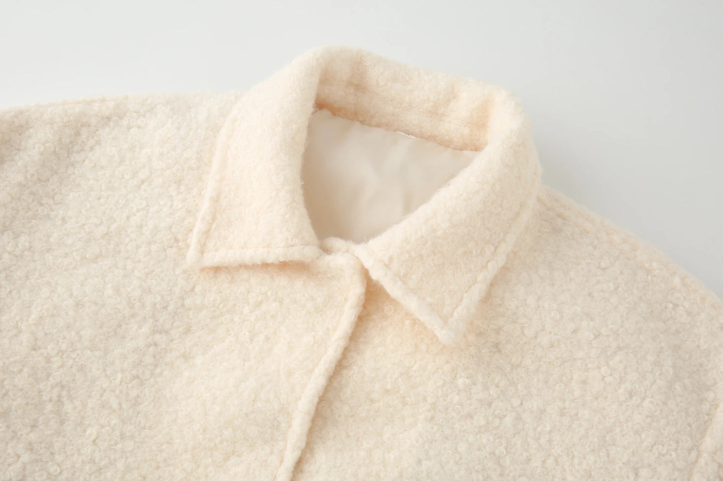 Women's Wool Coat 2025 Fall New Arrival Casual Fashionable Versatile Two-Color Wool Coat for Women