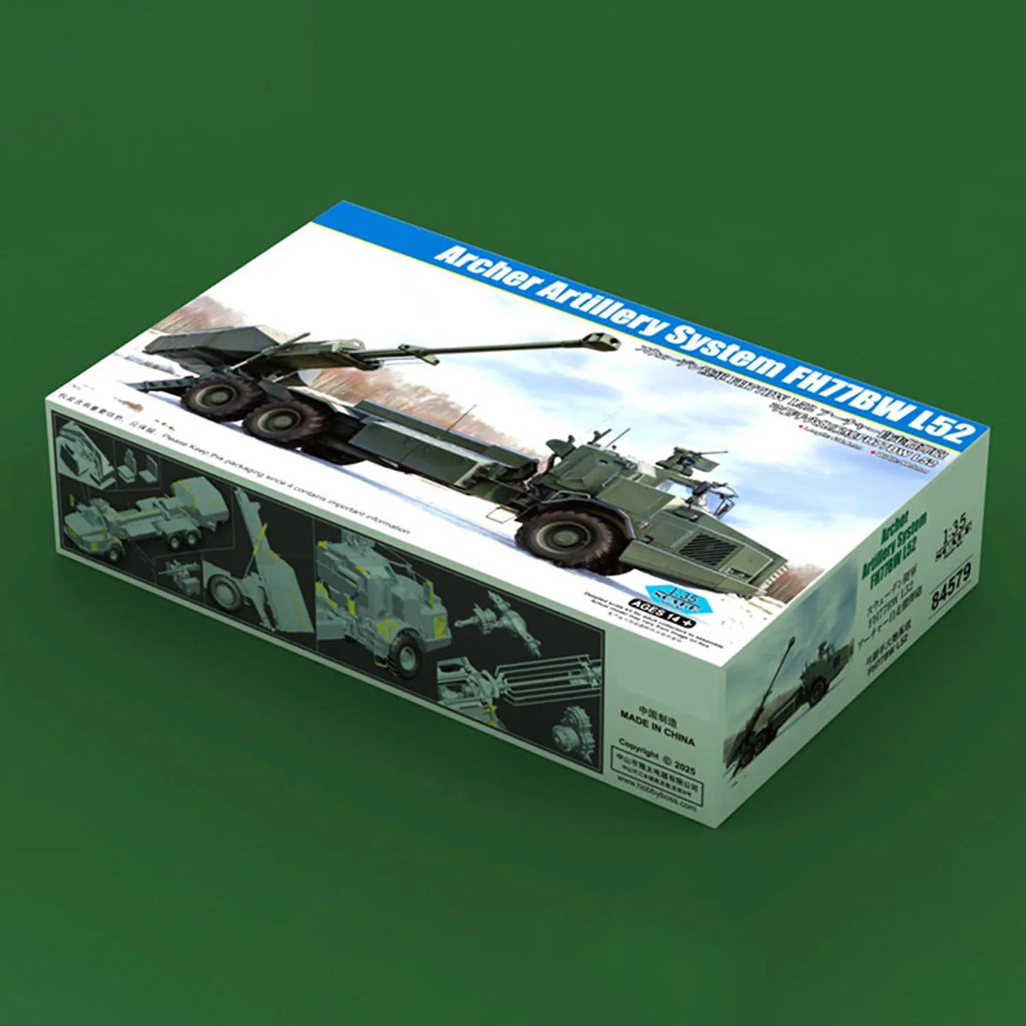 Hobby Boss 1/35 84579 Archer Artillery System FH77BW L52 Self Propelled Gun Realistic Design Static Unassembled DIY Model Toy
