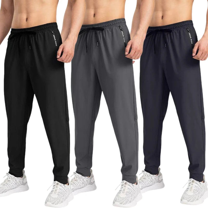 2025 new men's casual pants, spring and autumn sports pants, tight-fitting men's pants, loose and versatile long pants