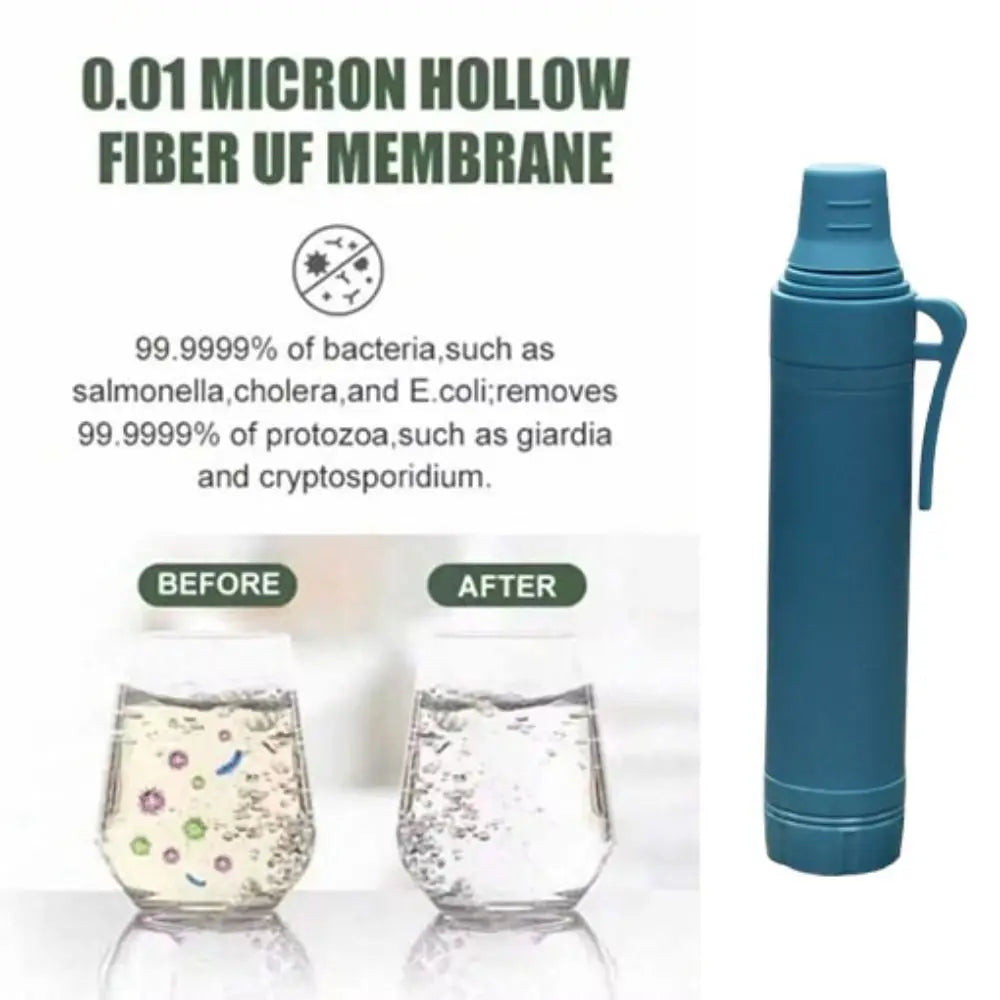 Mini Mini Water Filter Straw Purifier Direct Drinking Purification Water Filter Survival Straw Drinking Water Filtering Straw