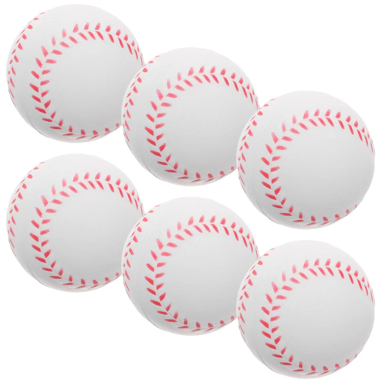 6Pcs Sponge Training Baseball Pitching Batting Kids Tennis Balls Bases Softball Sports Pu Practice Baseball Outdoor sports