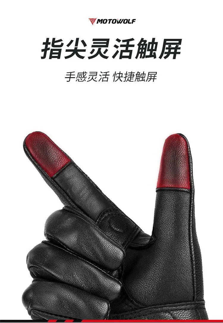 Motorcycle Gloves Waterproof Windproof Winter Warm Summer Breathable Touch Operate Guantes Moto Fist Palm Protect