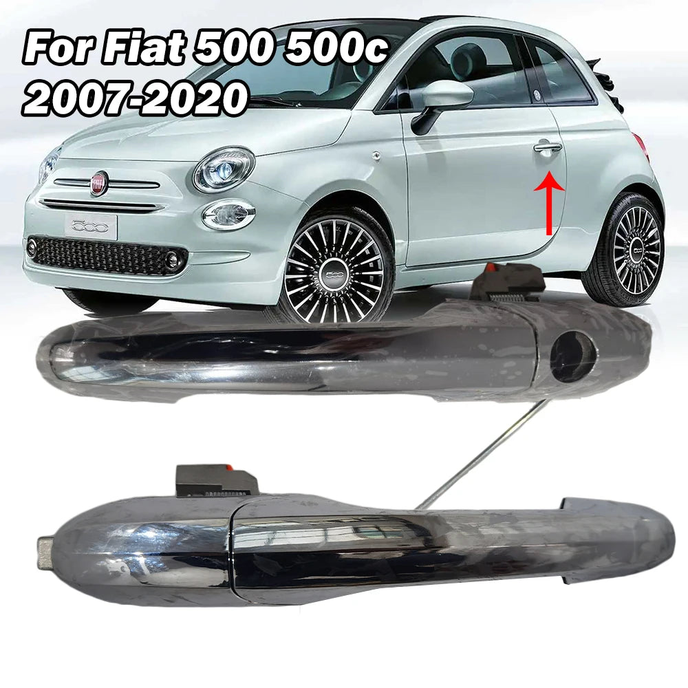 735451697 Door Outer Handle Drivers Side Exterior for Fiat 500 500c 2007-2020 ABS Replacement cars accessories 735485875 Parts