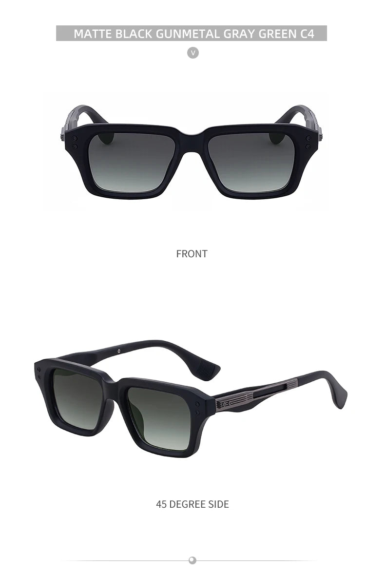 Retro Polarized Square Punk Sunglasses Men 2026 Luxury Brand Designer Classic Driving Shield Sun Glasses for Male Shades UV400