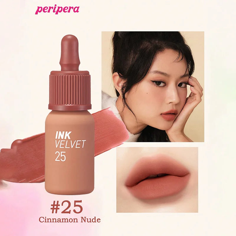 K-beauty Ink Velvet Lipstick high-pigment and long-wearing, weightless, gluten-free, paraben-free, velvet-matte, long-lasting