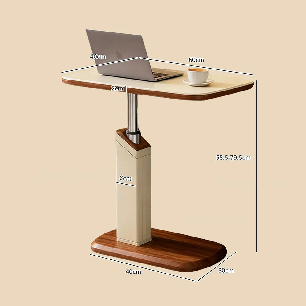 Fixed rotating lift, living room corner sofa coffee table office bedside table mobile air pressure computer table smallsidetable