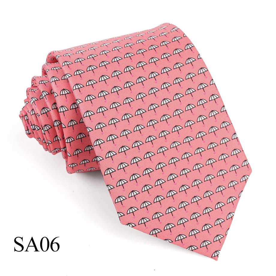 Tailor Smith 100% Silk Ties For Men Fashion Necktie With Bee butterfly sailboat  Animal Pattern Tie Father's Day Birthday Holida