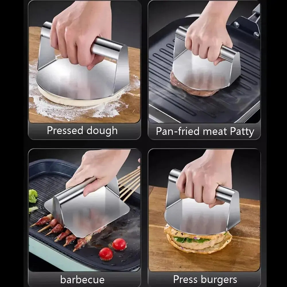 1pc Stainless Steel Hamburg Meat Press Hamburger Press Kitchen Gadgets Meat Pie Make Kitchen Accessories Cooking Accessories