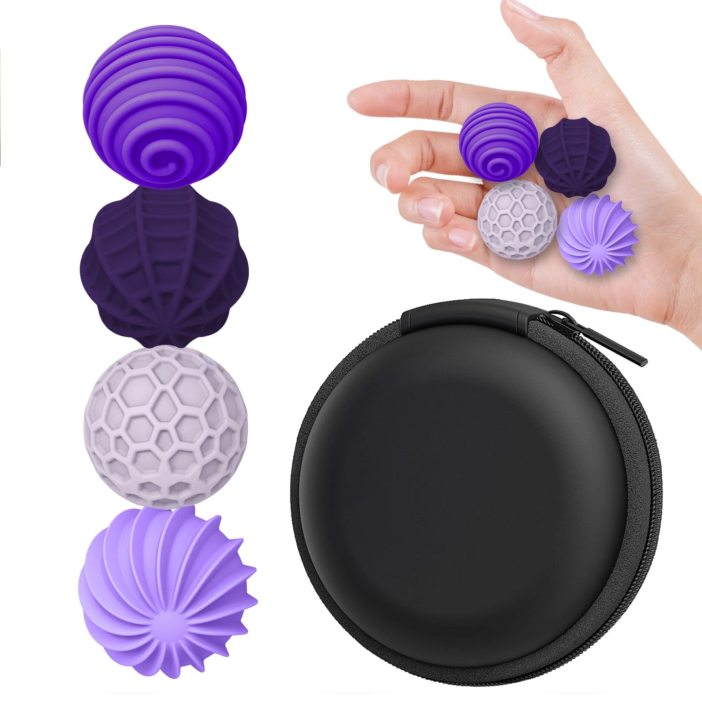 Silicone Magnetic Sensory Balls Fidget Toy Worry Balls Autism Calming Fidgeting Toy Kid Adults Anxiety Relief Stress Sensory Toy