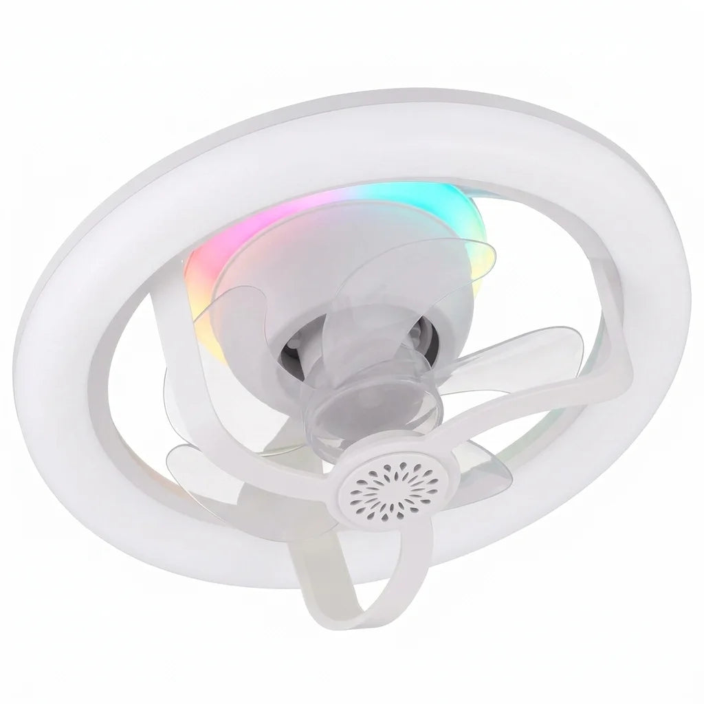 JOYINLED Fan Ceiling Light Fan Light Ceiling Fan with Lamp Remote Control, Quiet, Dimmable 360 Degrees for Living Room Bedroom