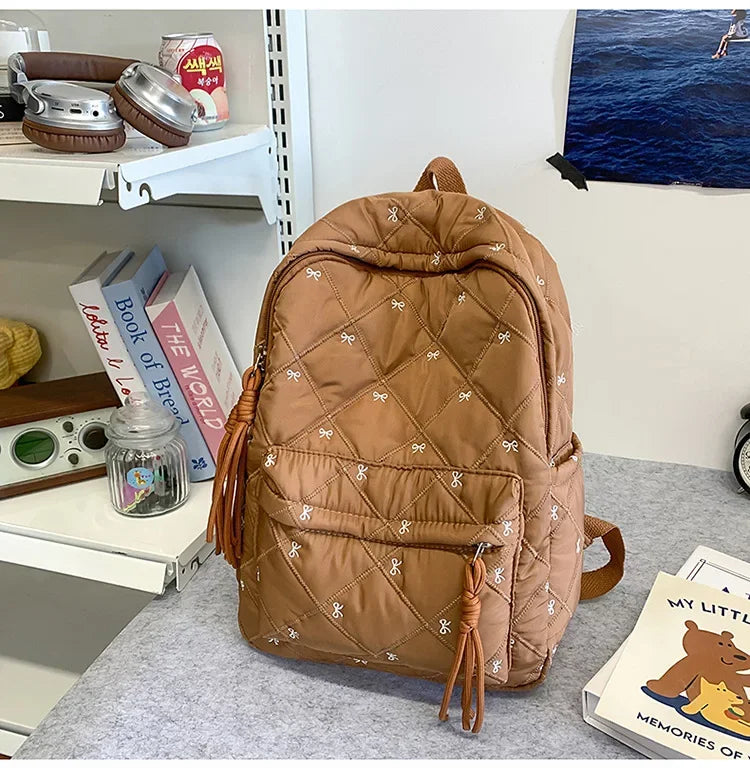 New Large Capacity Children's School Backpack Lightweight Bow Students Schoolbag School Bags Boys Girls Tutoring Bag Laptop Bag
