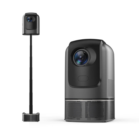 Projector Android Native 1080p Support 4K with Built in Stand with WiFi and Bluetooth , for Home Theater Support HDMI