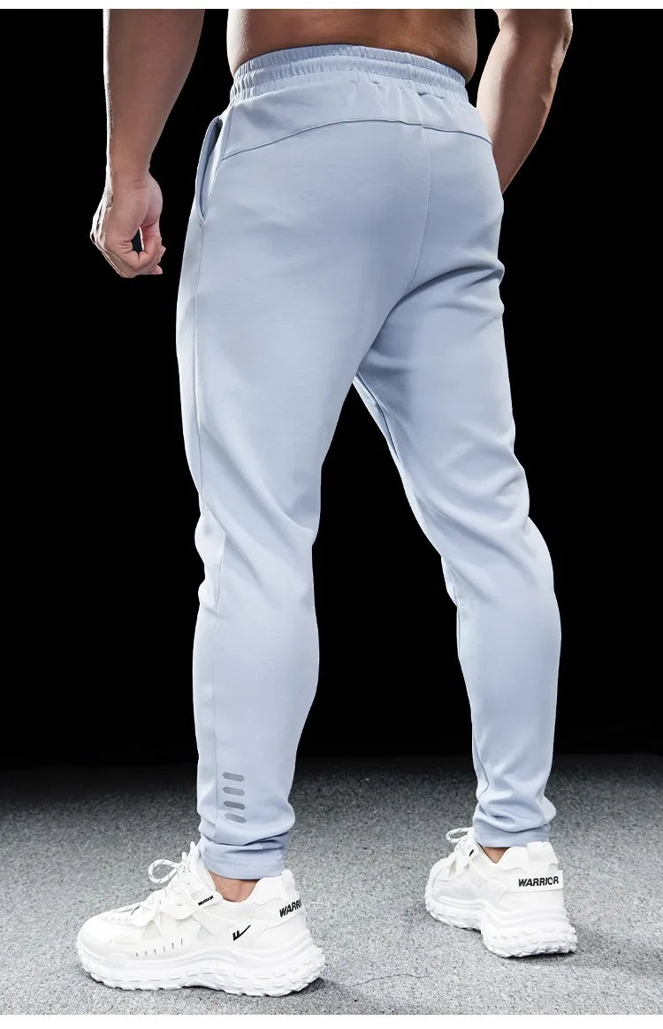 Men's Sports Gym Fitness Casual Slim Stretch Running Pants Tops Men's Quick-drying Breathable Training Pants Autumn Winter