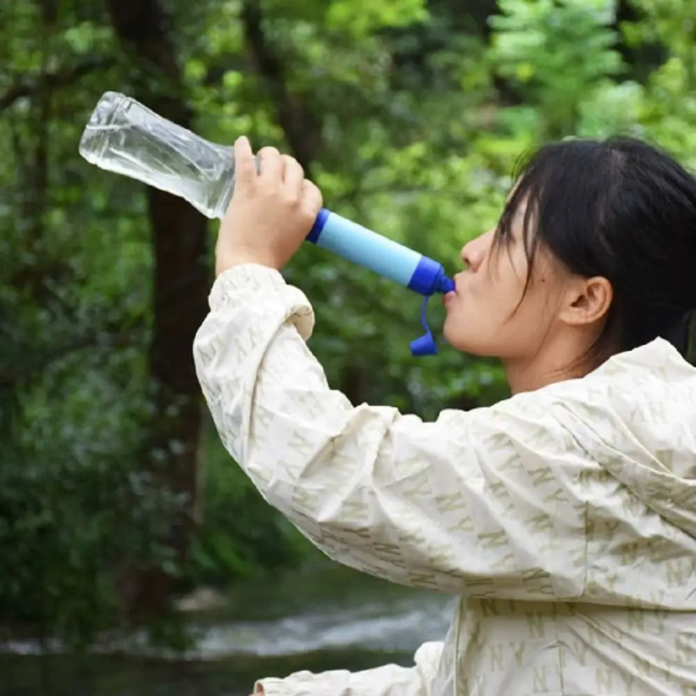 Mini Mini Water Filter Straw Purifier Direct Drinking Purification Water Filter Survival Straw Drinking Water Filtering Straw