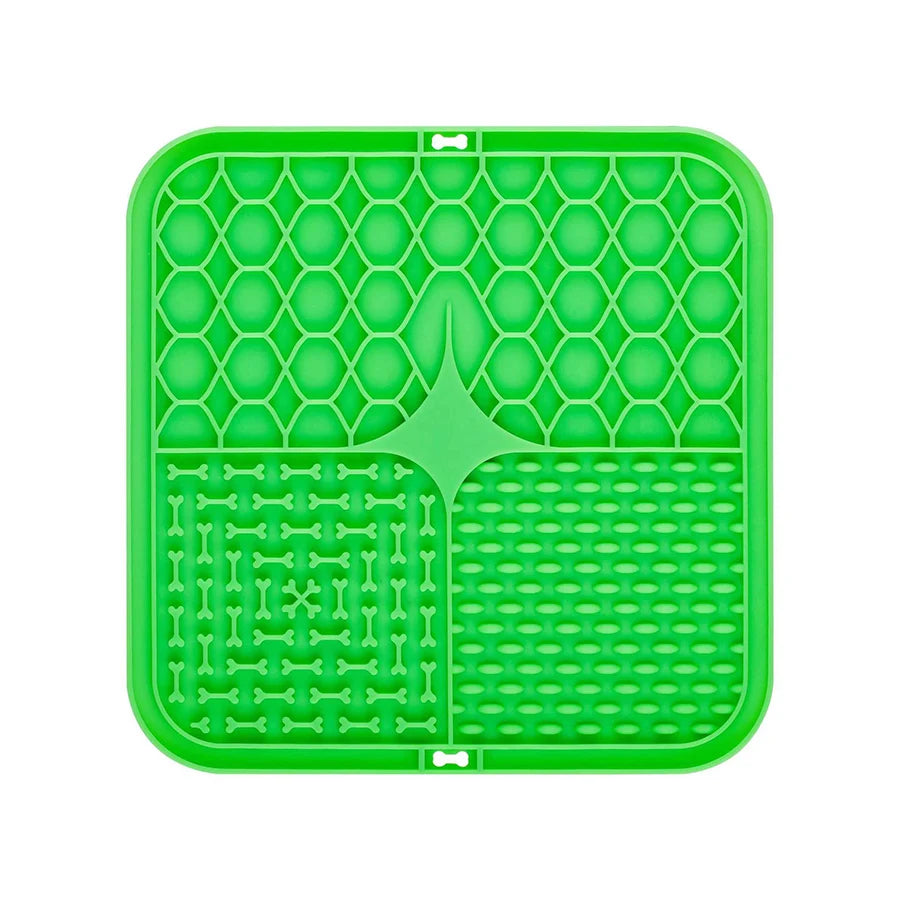 Pet Licking Plate, Slow Food Plate, Silicone Pet Slow Food Tableware Bowl, Suction Cup, Dog Licking Pad,Dog Cat Brush