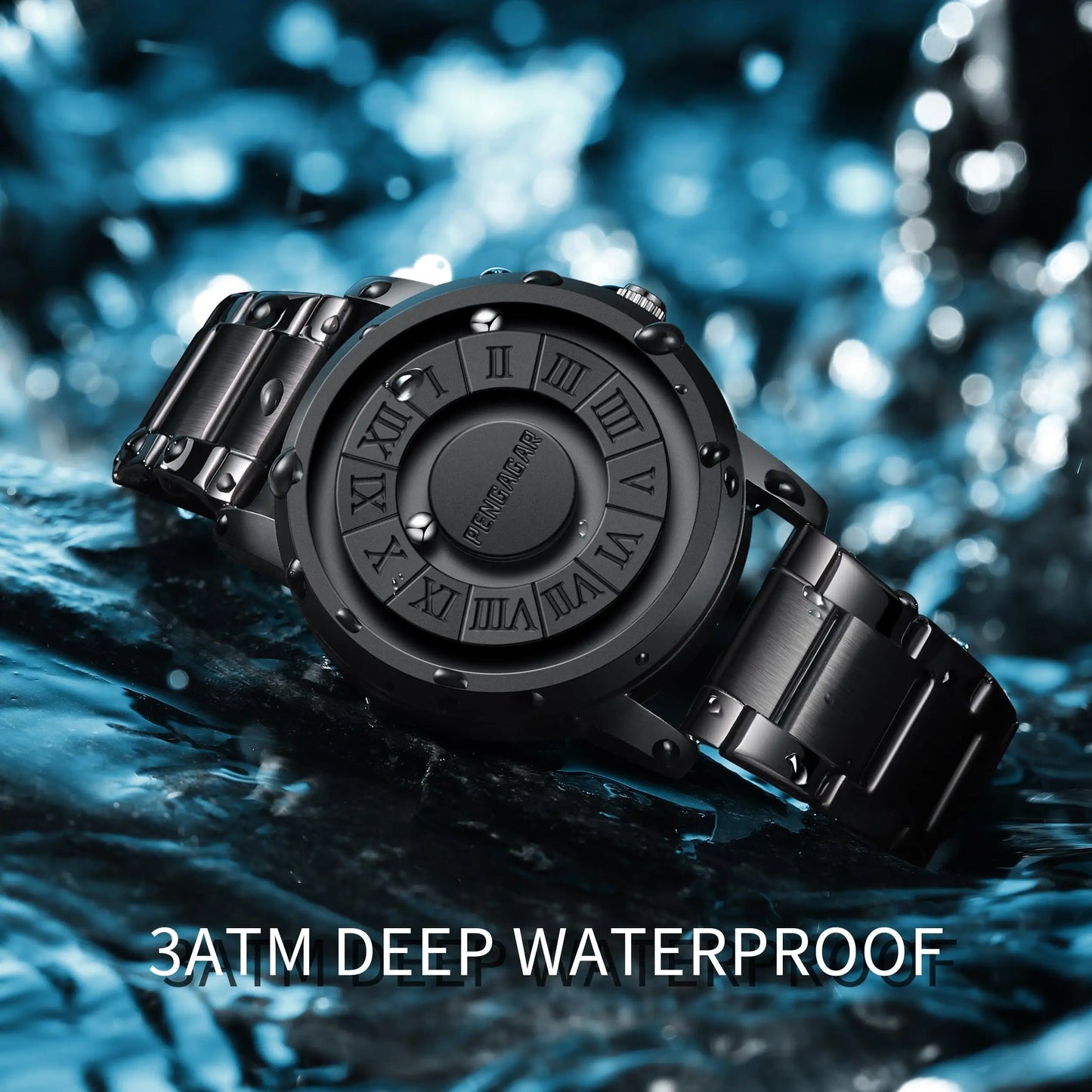 2025 New Men's Watches Top Luxury Quartz Watch For Men Creative Scrolling Pointer Magnetic Force Wrist Clock Relogio Masculino