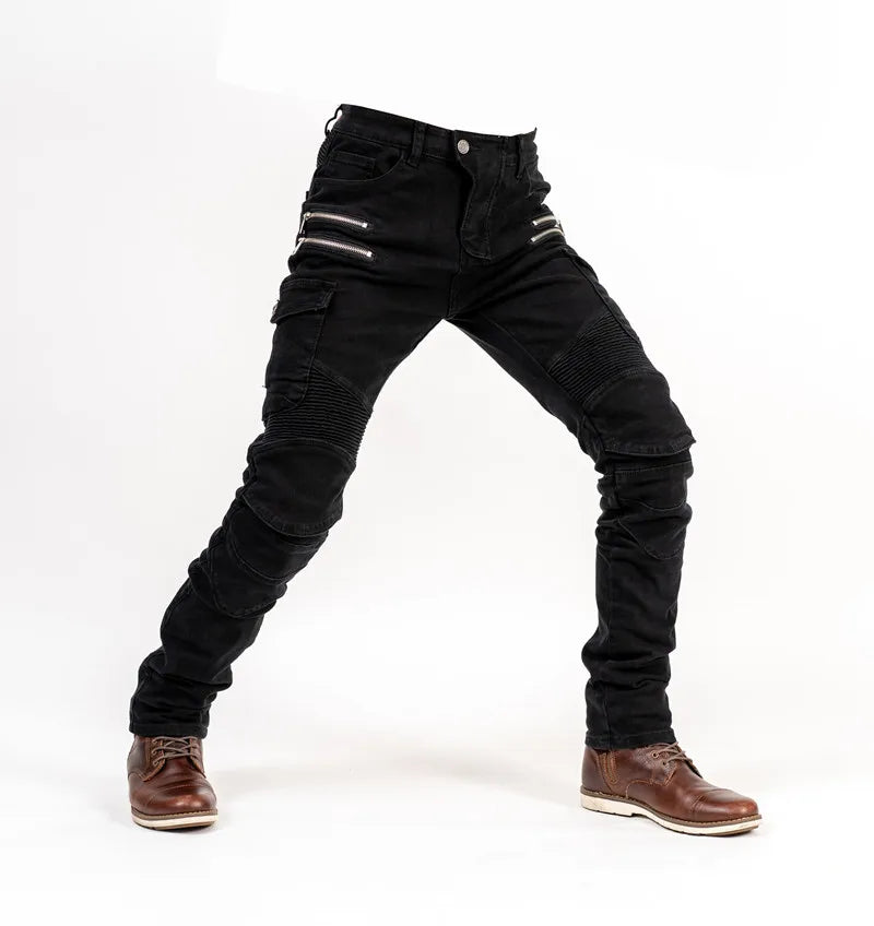 Motorcycle riding pants, motorcycle pants jeans with protective gear4 seasons spring men's women's casual anti-drop pants