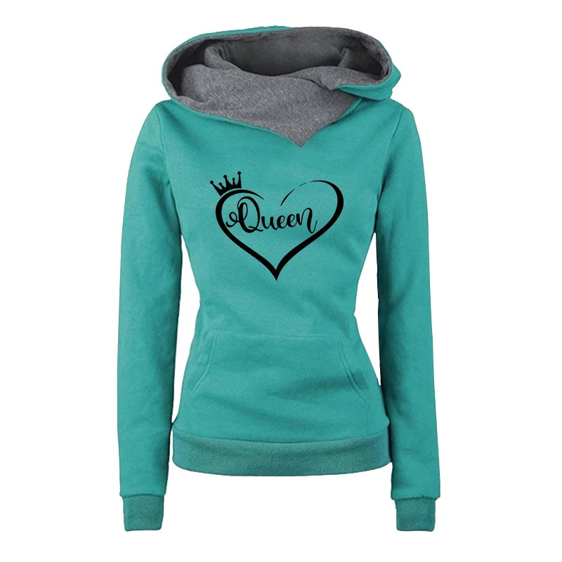 Fashion Women's Tracksuit Autumn Winter Quality Hoodies Casual Print Single Sport Pants Comfort Outdoors Daily Jogging Gym Woman