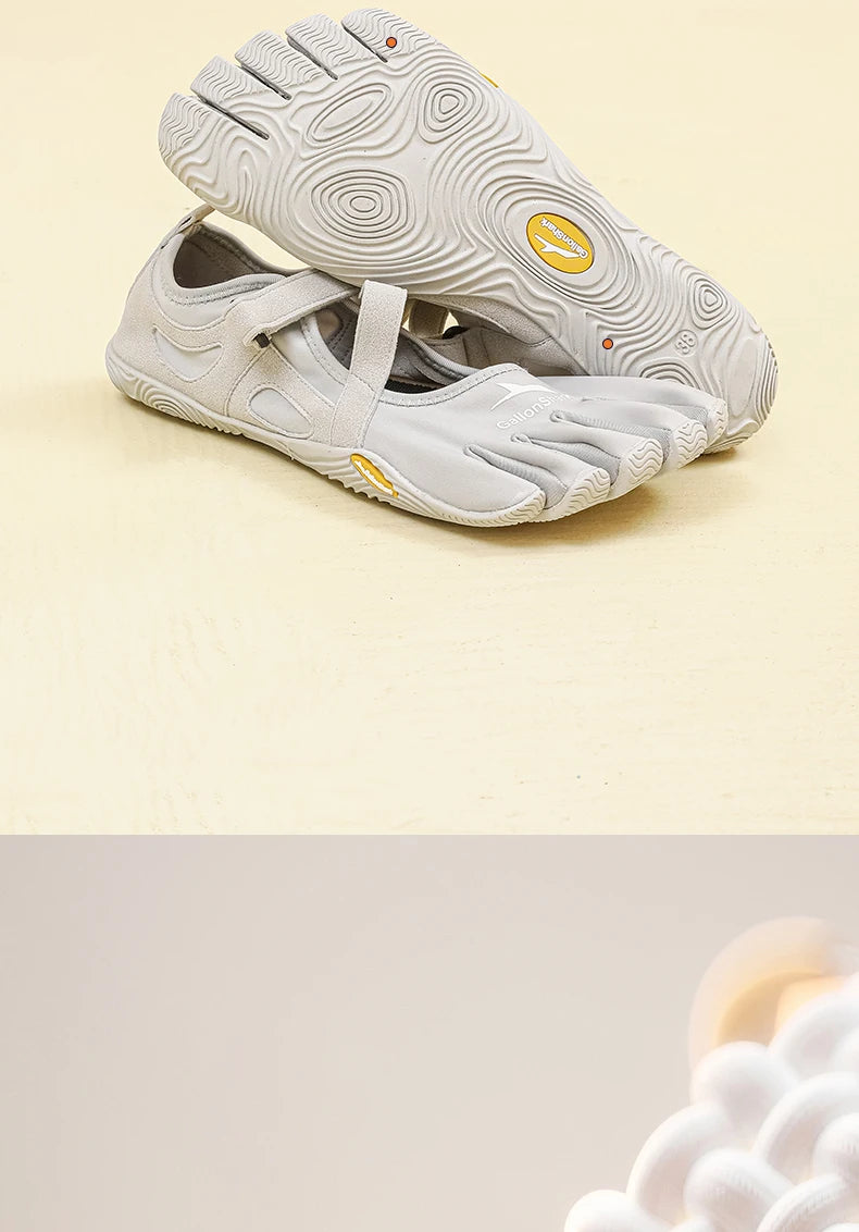 Non-Slip Five Toe Shoes for Women, GallonShark Flexible Barefoot Footwear with Strap for Dance & Gym