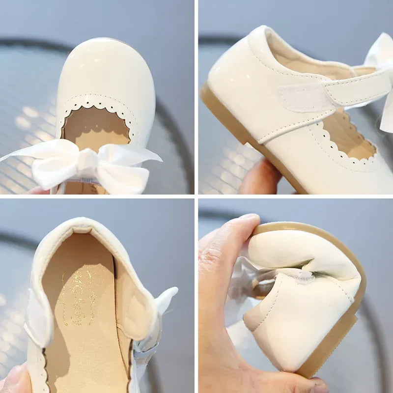 Little Girl Shoes 2025 Spring Autumn Children Princess Shoes Girls Oxfords Candy Colors Kids Soft Patent Leather Shoes For Girl