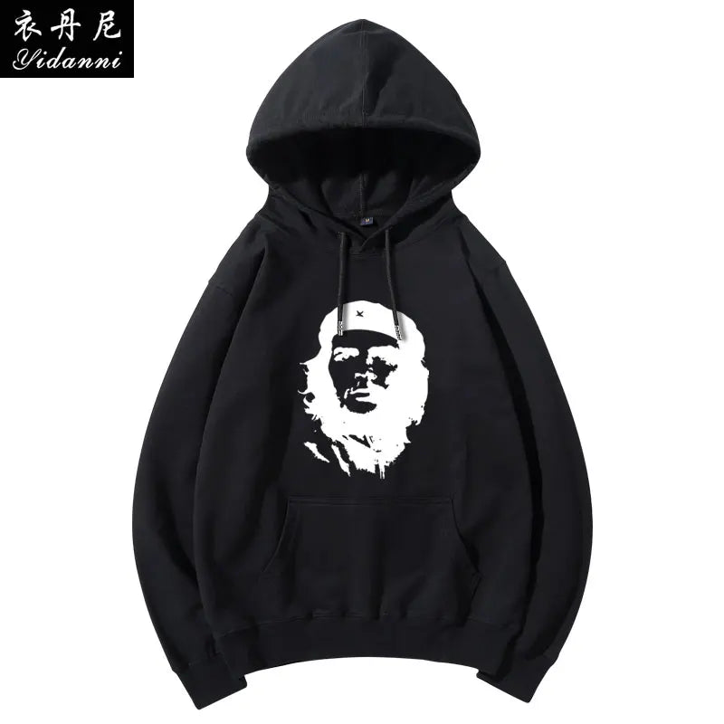 Cuban Red Revolutionary Hero Che Guevara Hooded Sweatshirt Printed Men's and Women's Casual Pullover Long-sleeved Hoodies Tops