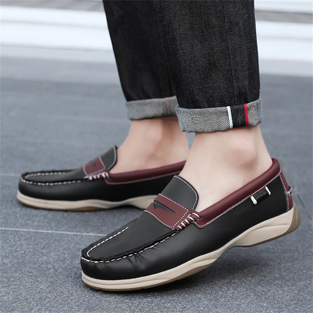 Men's Business Casual Loafers Shoes for Office Travel And Vacation Durable Elegant TPR Outsole Formal Shoes