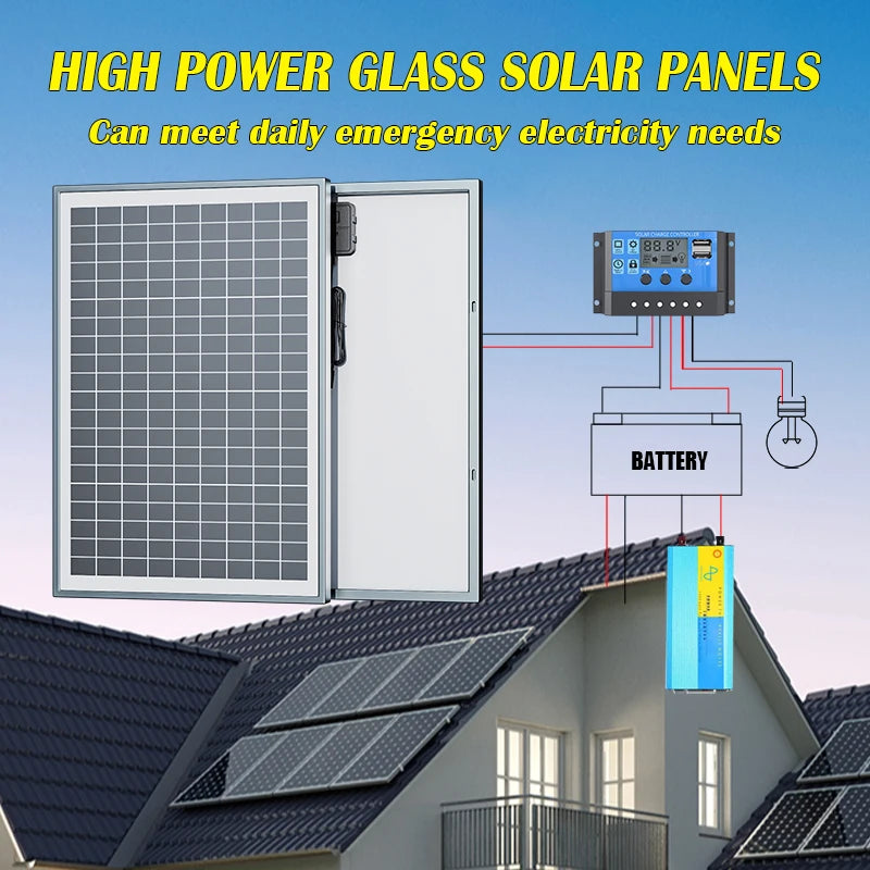 Wholesale Solar Panel 100W 12V High-Power Rigid Panel Used For Photovoltaic Power Generation For RV Ship Home Power System