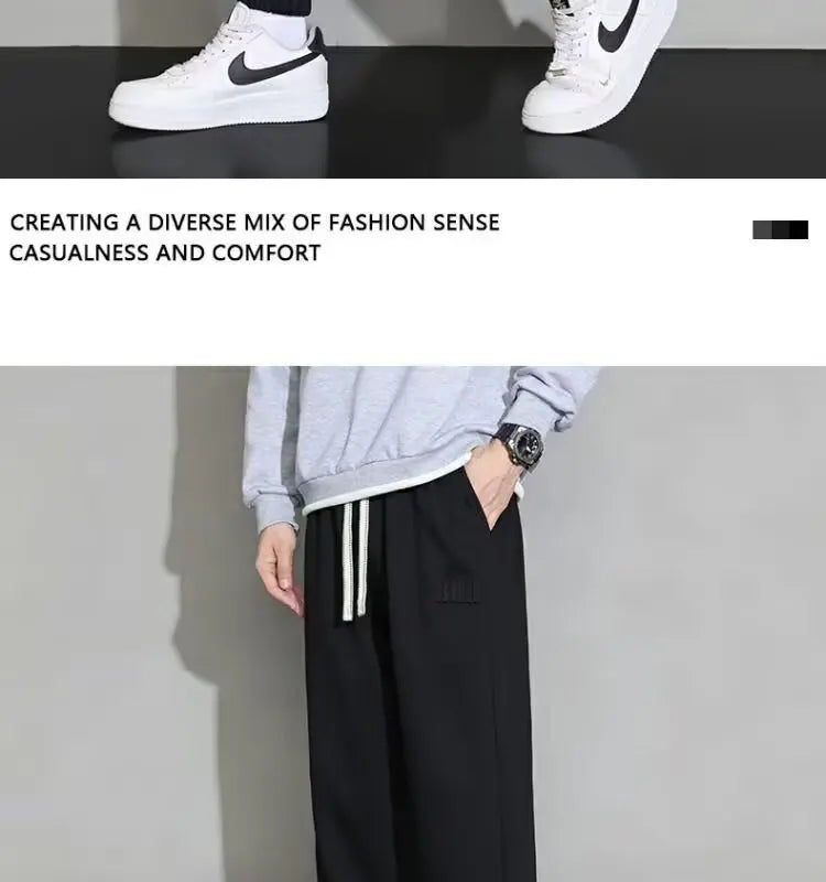 Men's Trousers Casual Trousers Loose Popular Sports Pants Versatile Casual Pants for Boys