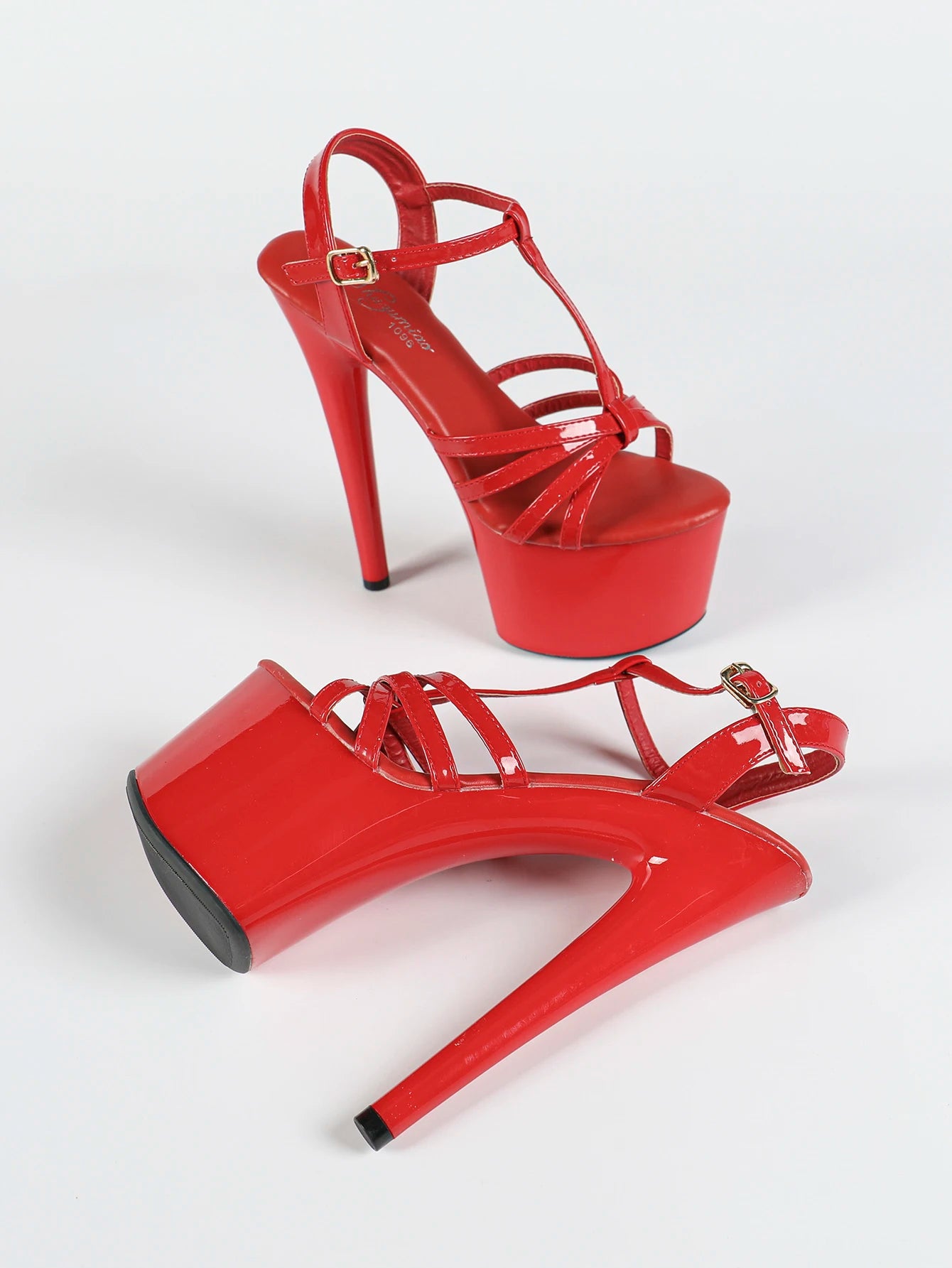 2026 Women Fashion T-strap White Platform Sandals Summer Nightclub Club Pole Dance Stripper Shoes 17CM High Heels Footwear Mujer
