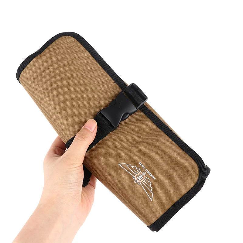 Pouch Bag for Tools; Made from Oxford Cloth; Convenient Roll-Up Design; Fits Wrench, Spanner, Hammer and More