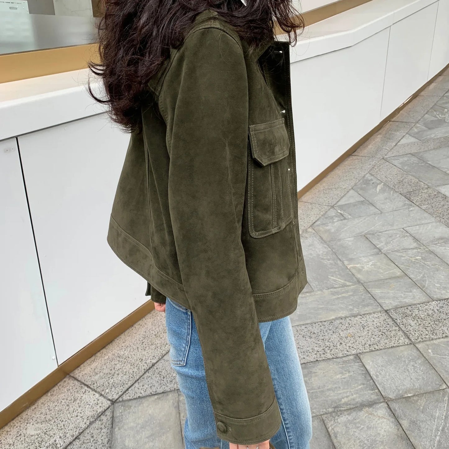 Casual Quality Leather Jacket For Women 2025 Spring Cashmere Suede Leather Coat Female Slimming Versatile Jaqueta Streetwear
