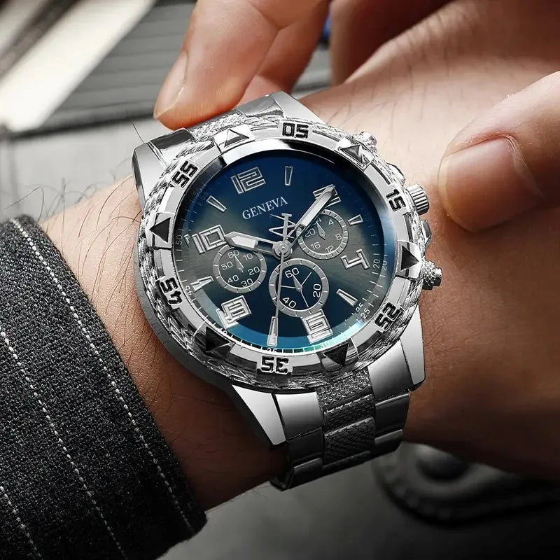 Men Watches Luxury Brand Watches for Men Fashion High Quality Quartz Wristwatches Business Steel Strap Sports Male Clock