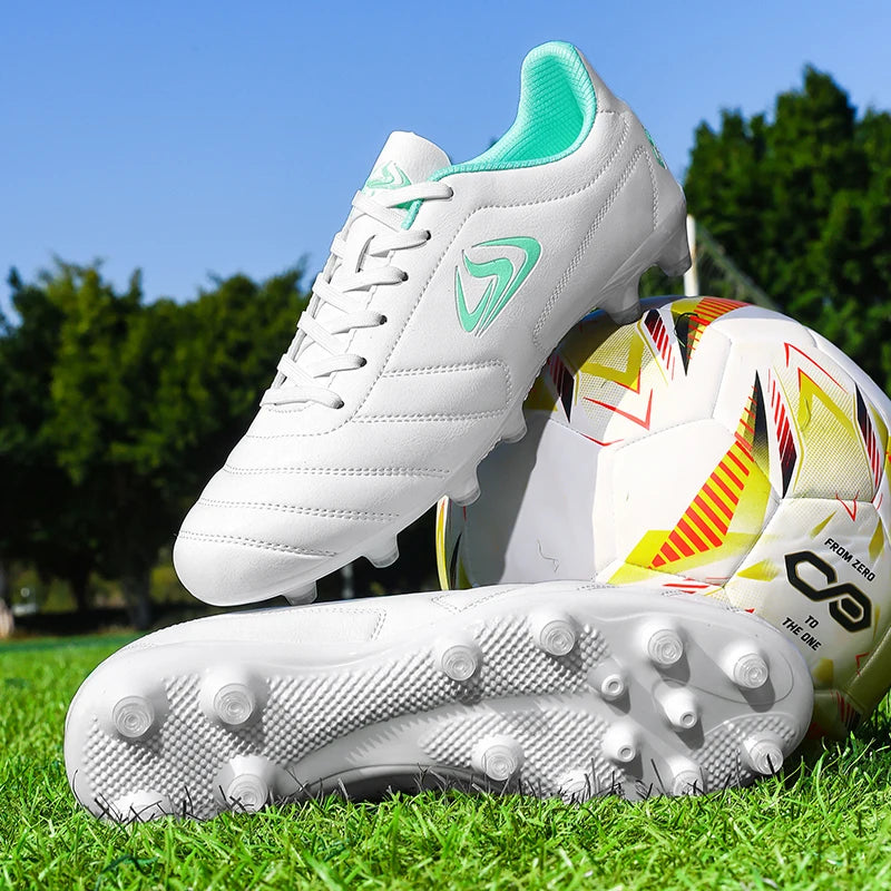 New Men Football Boots Outdoor Soccer Shoes TF FG Grass Cleats Comfortable Training Shoes Match Futsal Breathable Sport Indoor
