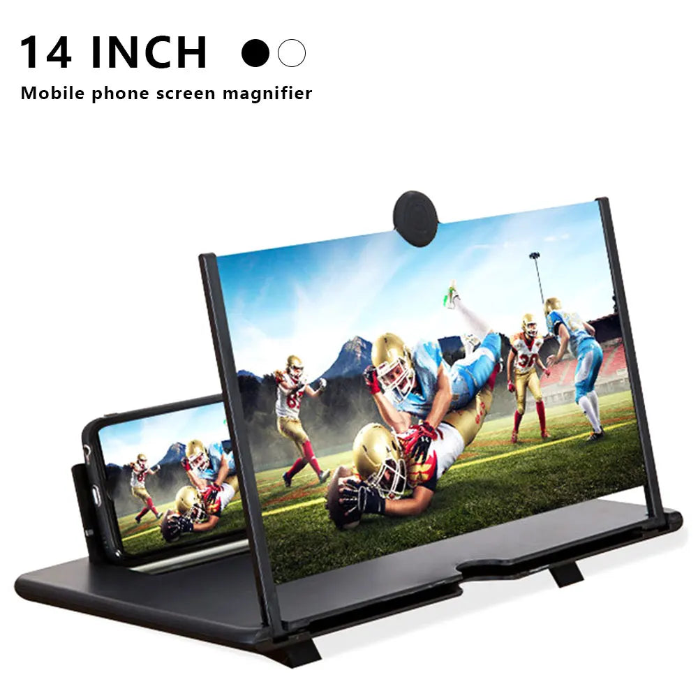 14inch Mobile Phone Screen Magnifier Anti-Radiation HD Magnifying Projector Eye Protection Cell Phone Stand Screen Enlarger