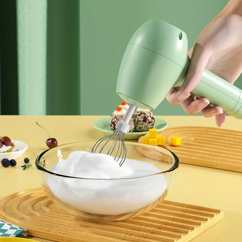 Wireless Portable Electric Food Mixer Automatic Whisk Egg Beater Butter Cream Vertical Whipper Kitchen Cordless Hand Blender