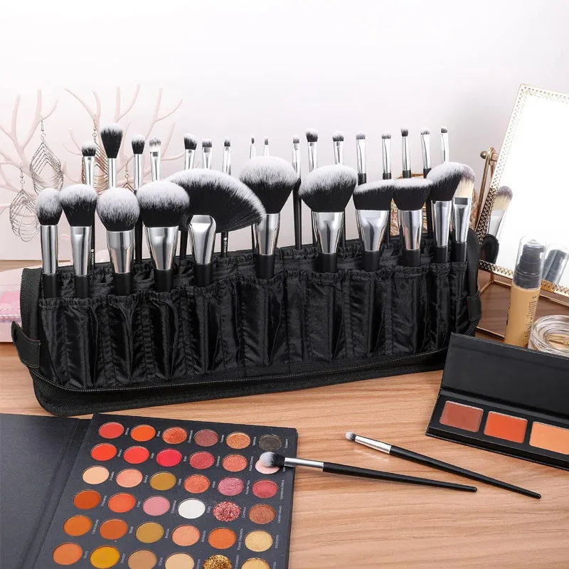 Multifunctional Makeup Brush Storage Bag Makeup Artist Cosmetic Case Handbag Portable Travel Cosmetic Organizer Bag Beauty Tools