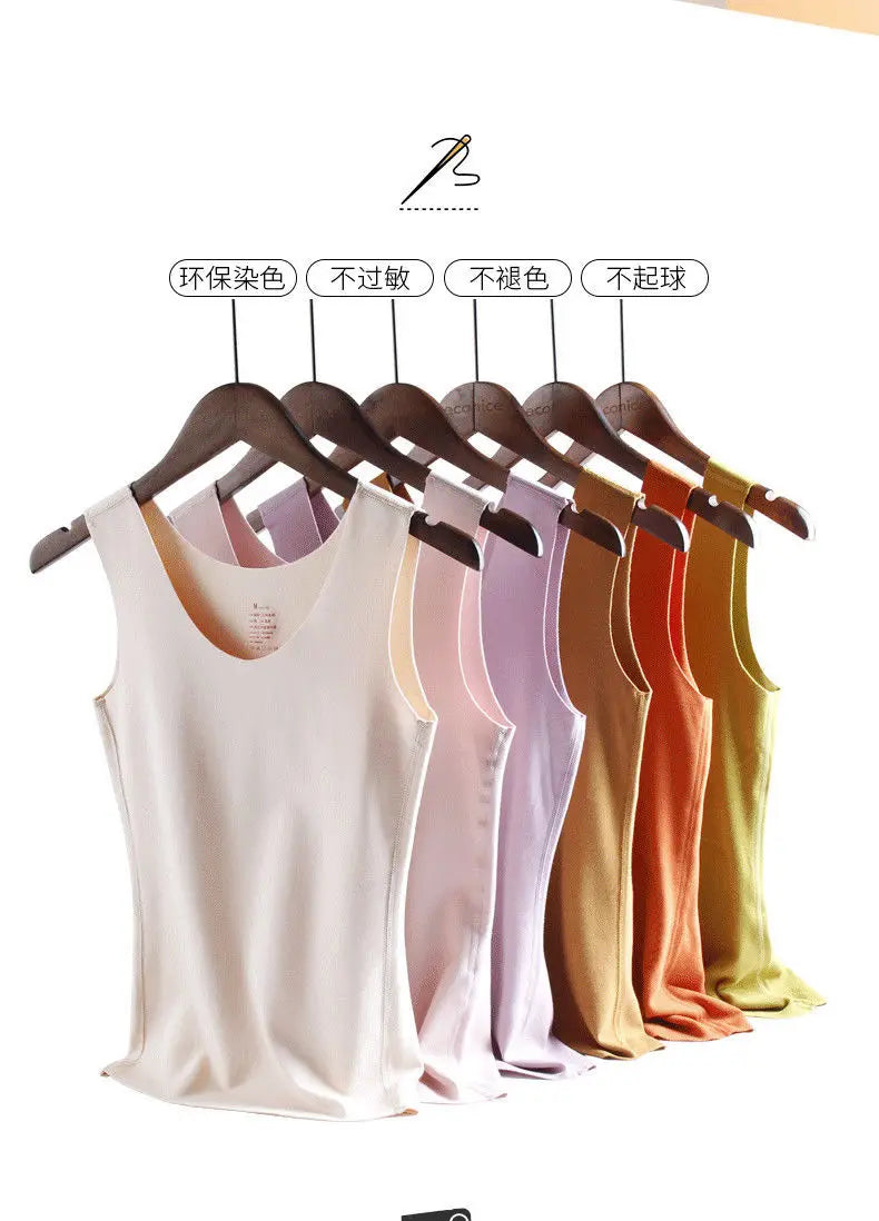 Thermal Underwear Vest Thermo Lingerie Woman Winter Inner Wear Comfortable Warm Top Inner Wear Thermo Shirt Ladies Undershirt