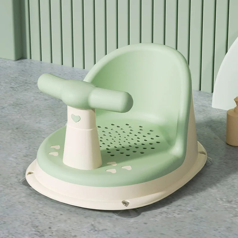 Baby Bath Seat Anti-slip with Suction Cup Shower Seat for Newborns Portable Shower Stand Play Seat Growth Accessories for Kids