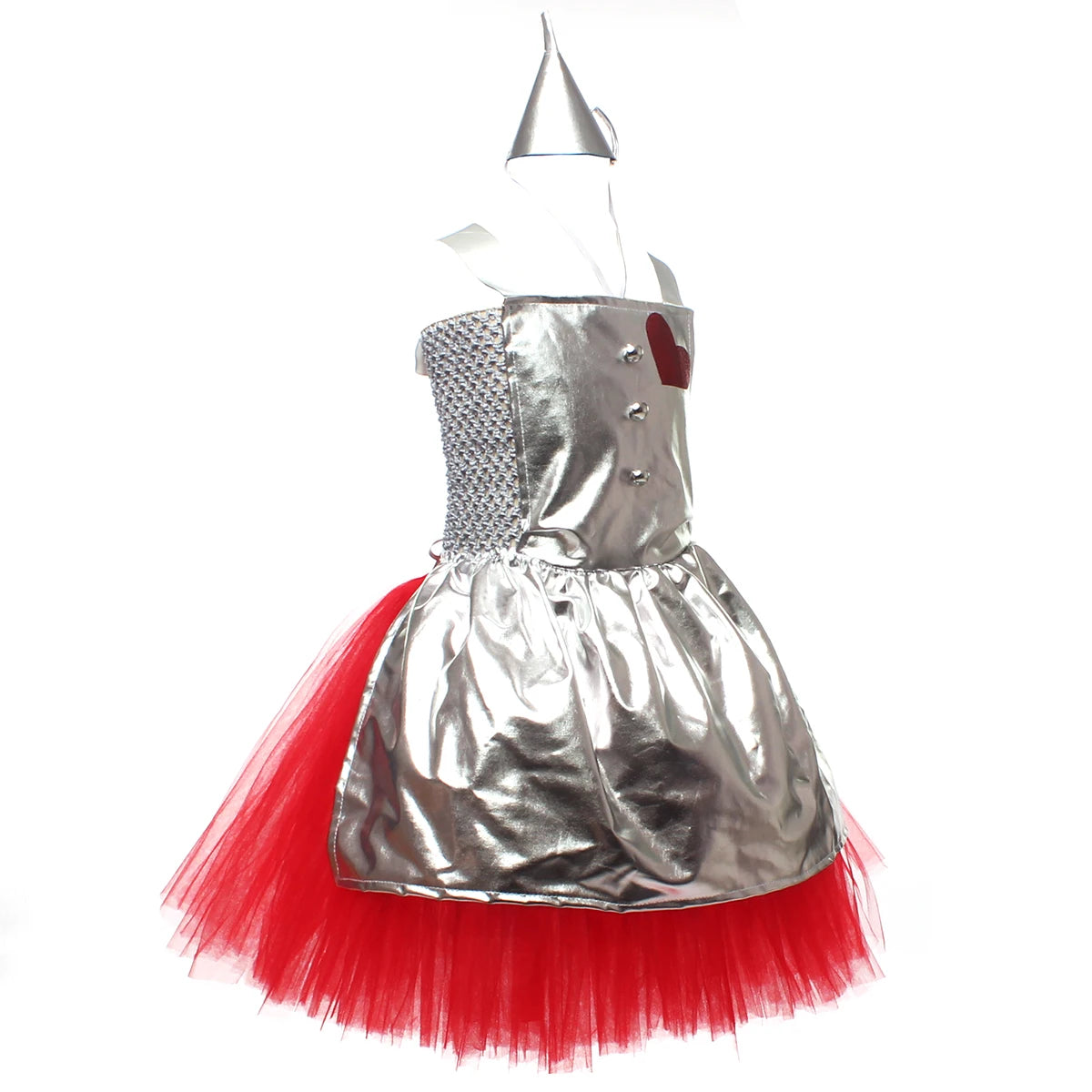 Kids Girls Halloween Costume Wizard of Oz Scarecrow Tin Man Lion Witch Princess Tutu Dress Role Play Party Stage Dress Outfit